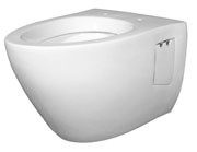 Hall-hung wc for shower toilet seats